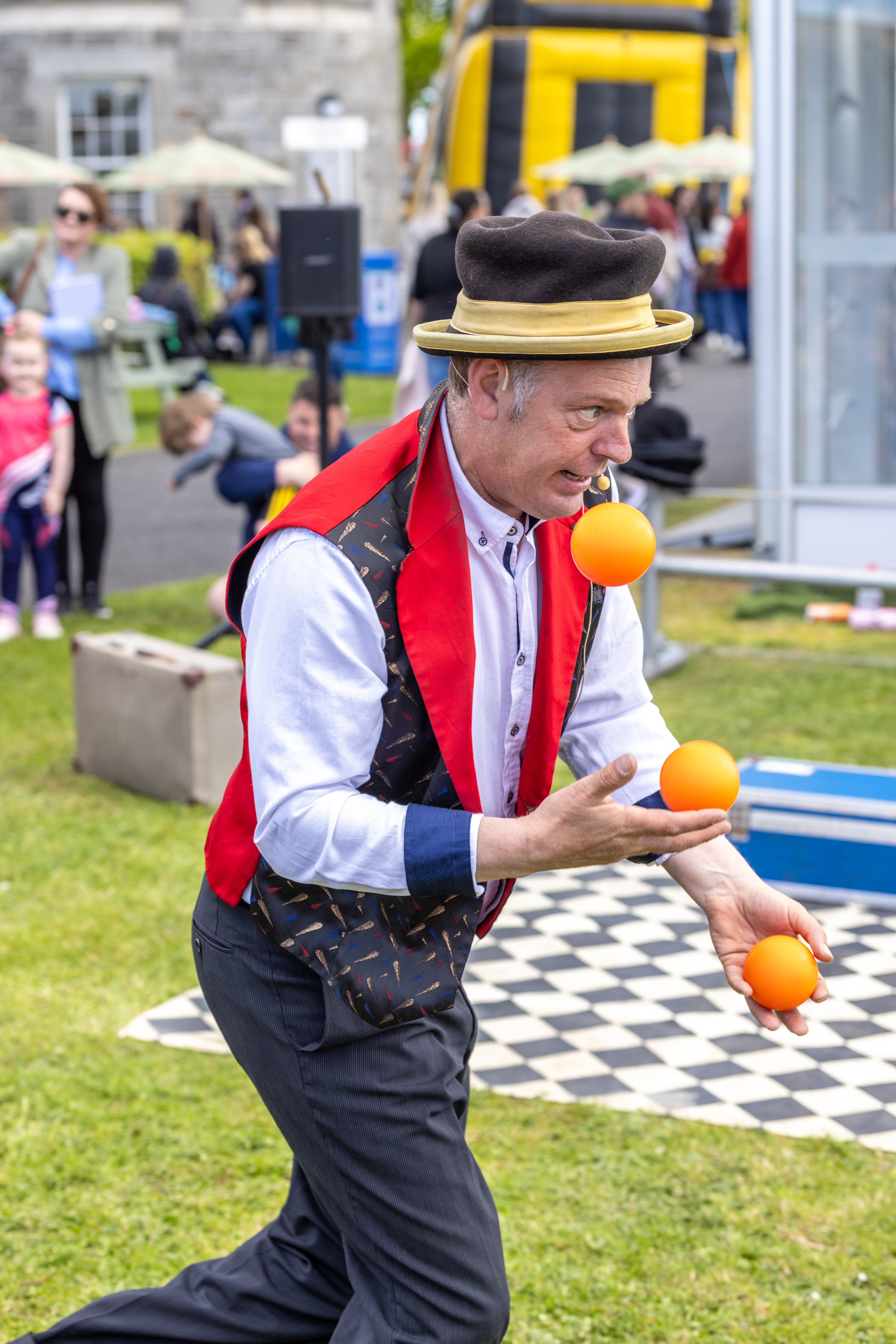 Person preforming magic. 